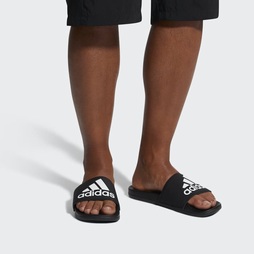Adidas Adilette Cloudfoam Plus Logo Férfi Akciós Cipők - Fekete [D26786]